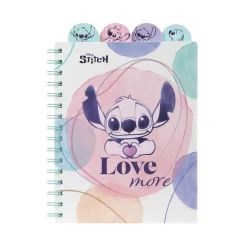 Zápisník spirálový A5 se záložkami Stitch Pastel Zápisník spirálový A5 se záložkami Stitch Pastel