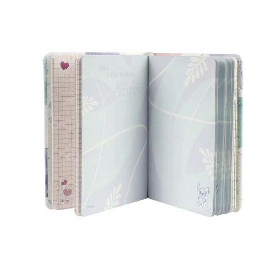 Zápisník B6 se Stitchem, 3D postavičkou, měkký na dotek, ideální pro psaní poznámek