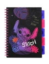 Zápisník spirálový B5 se záložkami Stitch Black