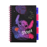 Zápisník spirálový B5 se záložkami Stitch Black Zápisník spirálový B5 se záložkami Stitch Black