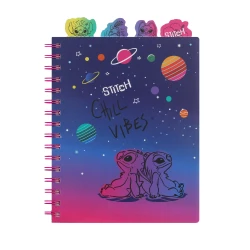 Zápisník spirálový Chill vibes A5 se záložkami Stitch Black Zápisník spirálový Chill vibes A5 se záložkami Stitch Black