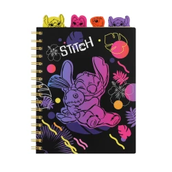 Zápisník spirálový A5 se záložkami Stitch Black Zápisník spirálový A5 se záložkami Stitch Black