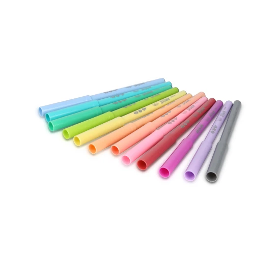 Sada 12 pastelových fixů s motivem Disney postavičky Stitch – jemné barvy vhodné pro kreslení či zvýrazňování