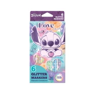 Třpytivé fixy Stitch Pastel 6 ks