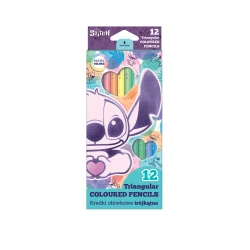 Tříhranné pastelky Stitch Pastel 12 ks Tříhranné pastelky Stitch Pastel 12 ks