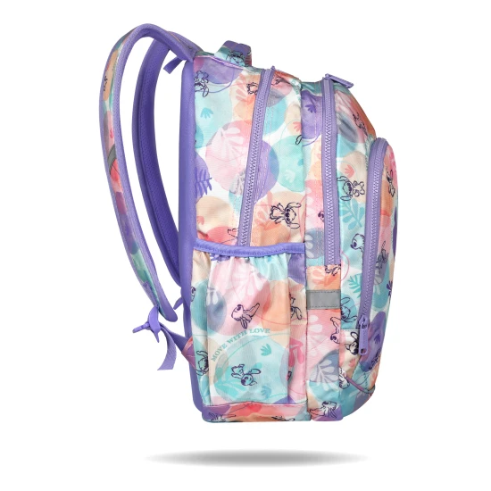 Školní batoh Coolpack Prime Stitch Pastel se dvěma přihrádkami a polstrovanými ramenními popruhy.
