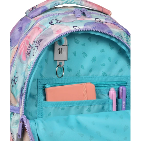 Školní batoh Coolpack Prime Stitch Pastel se dvěma přihrádkami a polstrovanými ramenními popruhy.