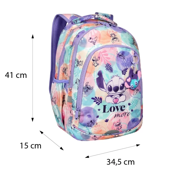 Školní batoh Coolpack Prime Stitch Pastel se dvěma přihrádkami a polstrovanými ramenními popruhy.