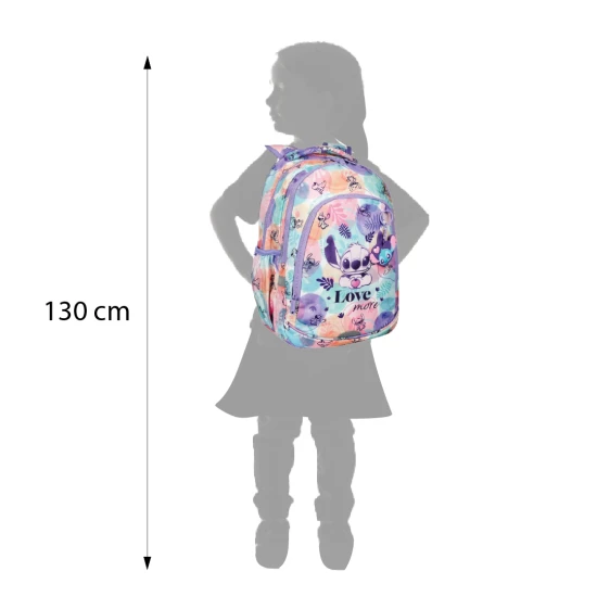 Školní batoh Coolpack Prime Stitch Pastel se dvěma přihrádkami a polstrovanými ramenními popruhy.