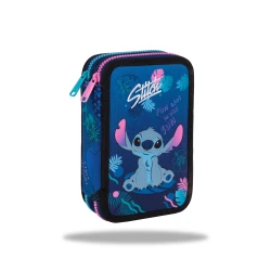Penál Jumper dvoupatrový Stitch Blue Penál Jumper dvoupatrový Stitch Blue