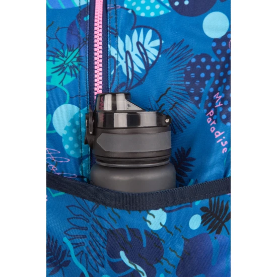 Školní batoh Jack na kolečkách Stitch Blue se dvěma prostornými komorami a reflexními prvky pro dětskou bezpečnost.