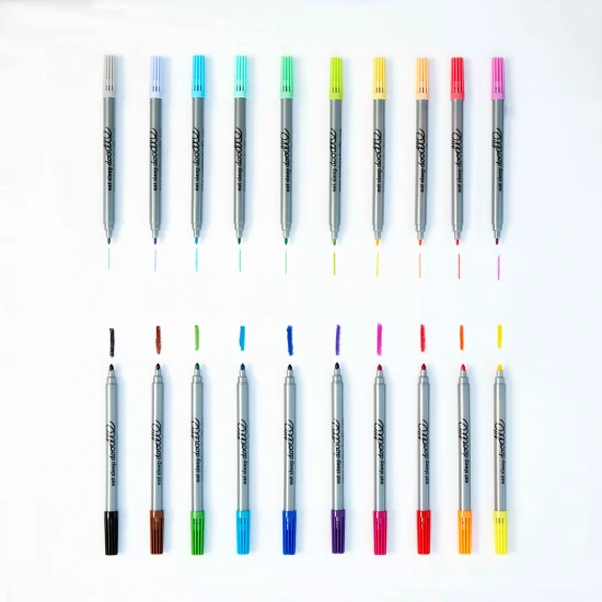 Vypratelné fixy s dvojitým hrotem – pestré odstíny