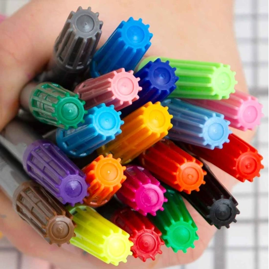 Vypratelné fixy s dvojitým hrotem – pestré odstíny