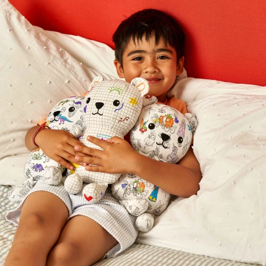 Kreativní Medvídek Artie Dino k vybarvení s omyvatelnými fixy