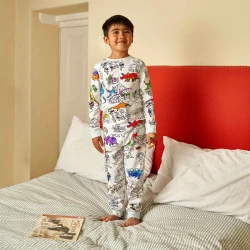 Pyžamo na vybarvení Dino Vymaluj a oper 4-5 let