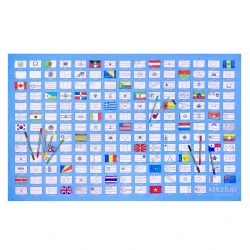 Ubrus na vybarvení World flags Vymaluj a oper Ubrus na vybarvení World flags Vymaluj a oper