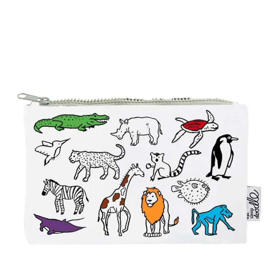 Penál World map na vybarvování s fixy eatsleepdoodle