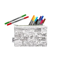 Penál Vymaluj a oper Working wheels Penál Vymaluj a oper Working wheels