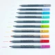 Oboustranné fixy s dvojitým hrotem vypratelné 10 ks Pastel