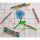 Oboustranné fixy s dvojitým hrotem vypratelné 10 ks Pastel
