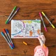 Penál Space Explorer k vybarvování s fixy eatsleepdoodle