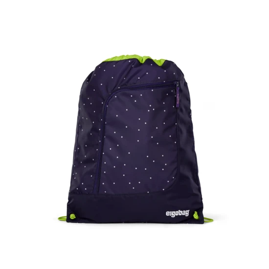 Sportovní vak Heaven reflexní Ergobag, praktický doplněk ke školnímu batohu, ideální pro přenos sportovního oblečení a obuvi, vyrobený z recyklovaných PET lahví.