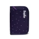 Penál Ergobag Heaven reflexní 20-dílný set, ekologický školní penál s pastelkami, struhadlem a pravítkem pro děti.