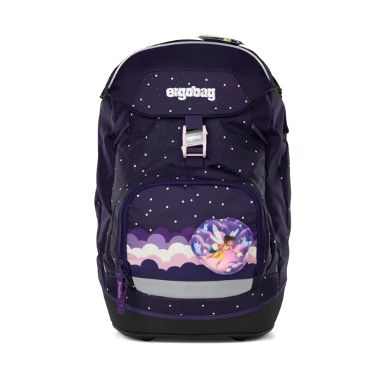 Školní batoh Ergobag Prime Heaven reflexní pro děti, rostoucí batoh s ekologickými materiály a ergonomickým designem pro maximální komfort a bezpečnost.