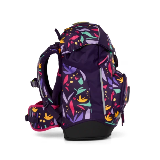 Školní batoh Ergobag Prime Jungle pro děti, rostoucí batoh s ekologickými materiály, ergonomickým designem a reflexními prvky pro maximální pohodlí a bezpečnost.