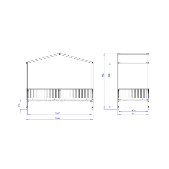 Evi Montessori Proměnitelná postel 4 v 1 200 x 90 cm Evi Montessori Proměnitelná postel 4 v 1 200 x 90 cm – Family Nation FN-MONT-200