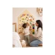 MagneKids Magnetická nástěnná tabule Domeček Písková 70 x 44 cm – Family Nation FN-MONT-MKIDS-H70-SAND