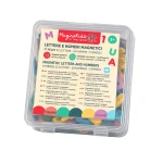 MagneKids Sada 77 magnetických písmen a číslic Pastelová
