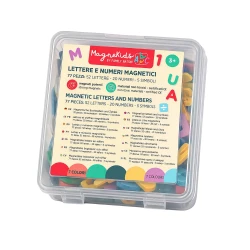 MagneKids Sada 77 magnetických písmen a číslic Pastelová MagneKids Sada 77 magnetických písmen a číslic Pastelová