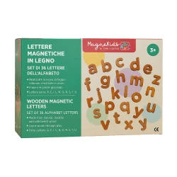 MagneKids Sada 36 magnetických dřevěných písmen
