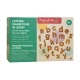 MagneKids Sada 36 magnetických dřevěných písmen – Family Nation FN-MONT-MKIDS-LET-WOD