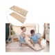 Montessori Skluzavka Rainbow z březového dřeva – Family Nation FN-MONT-RMP-1