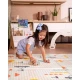 Montessori Skládací hrací podložka 2 v 1 Dino Friends 180 x 150 cm – Family Nation FN-MONT-TAPF-DI