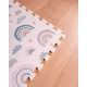 Montessori Puzzle hrací podložka Rainbow 6 dílů 175 x 117 cm – Family Nation FN-MONT-TAPP-RA