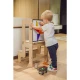 Montessori Učící věž 3 v 1 Přírodní s magnetickou tabulí – Family Nation FN-MONT-TORMAG-NA