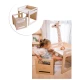 Montessori Set stolek a židlička Přírodní z březového dřeva – Family Nation FN-MONT-TS-NA