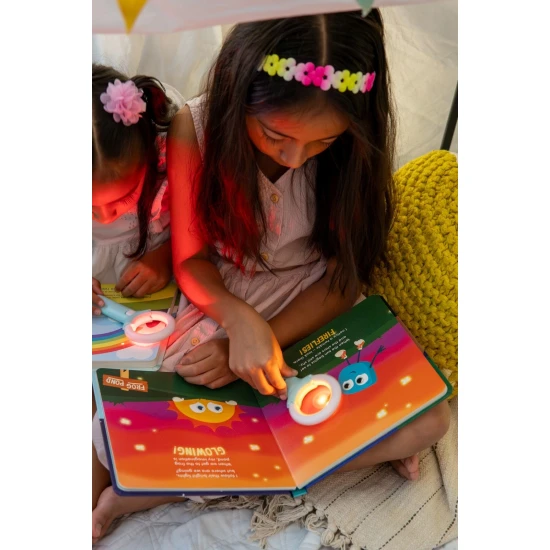 Interaktivní svítící kniha Glo Pals, Blaiřin dvorek plný velkých nápadů, série Light-Up Library