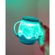 Senzorická lahvička mini se silikonovými doplňky Glo Pals, Blue, dárkový set