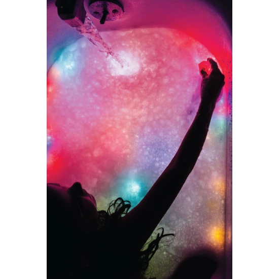 Glo Pals Senzorické svítící kostky Sammy svítící kostky do vany pro děti, rozzářené ve vodě.