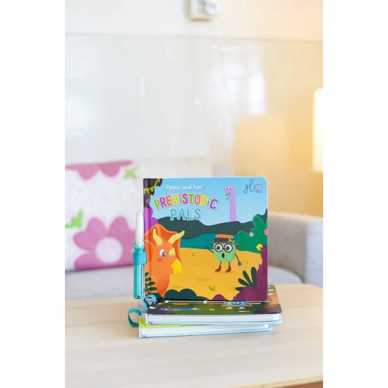 Interaktivní svítící kniha Light-Up Library Pippiny pravěké kamarádky
