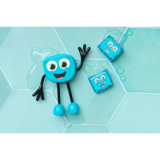 Glo Pals Sada Figurka Blair a 2 senzorické kostky do vody – svítící hračka do vany pro děti.