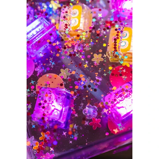 Doplňky pro smyslové lahvičky s vílami – kouzelný svět fantazie pro děti