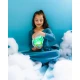 Glo Pals Senzorická láhev Bubble gum: svítící hračka pro děti s modrým designem.