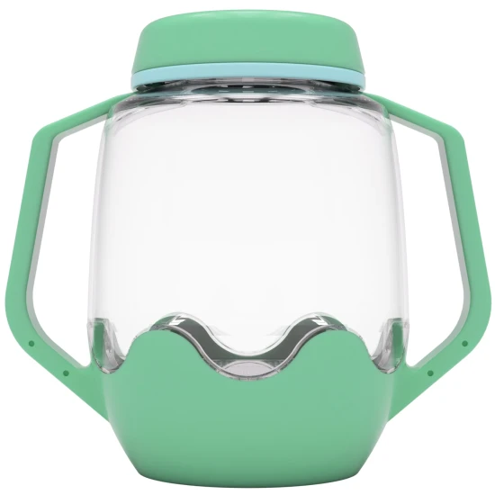 Glo Pals Senzorická láhev Lucky charm: svítící hračka pro děti so zeleným designem.