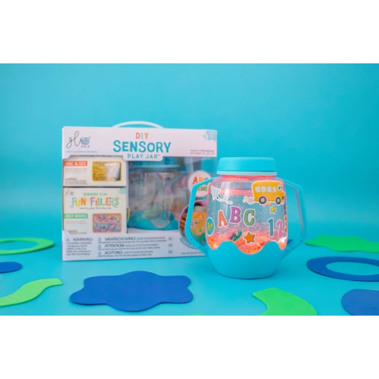 Světelná ABC smyslová láhev s příslušenstvím