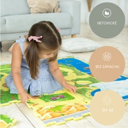 Hrací podložka Puzzle  Safari 1,2 x 1,2 m Hrací podložka Puzzle  Safari 1,2 x 1,2 m
